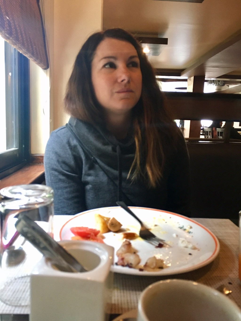 Breakfast, good but not hot, but still warmer than&nbsp;Mexico.